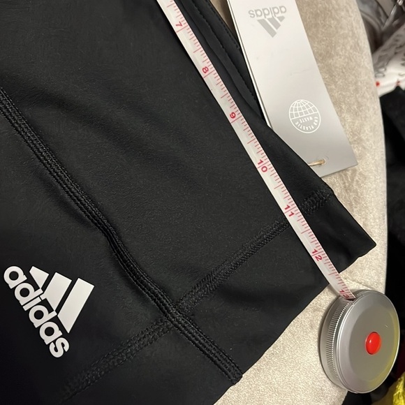 Adidas women’s cycling shorts, black with adidas stripe on each leg - Picture 2 of 10